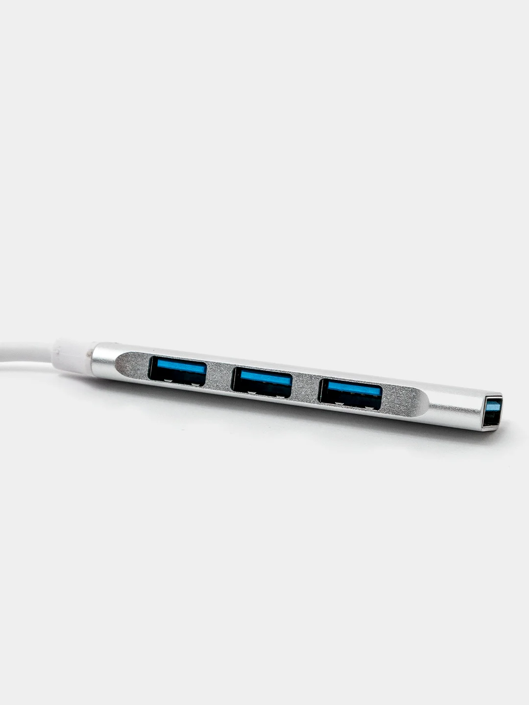Серебряный type-c хаб, USB разветвитель, 4 порта