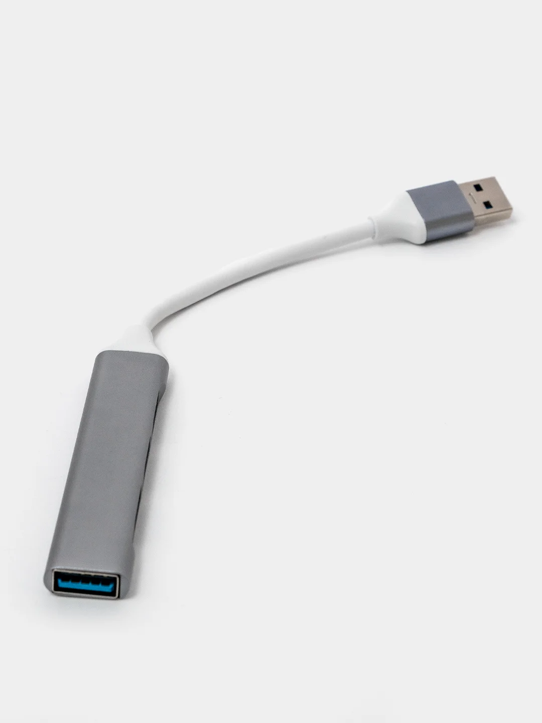 Серебряный usb-хаб, переходник HUB 3.0, USB разветвитель