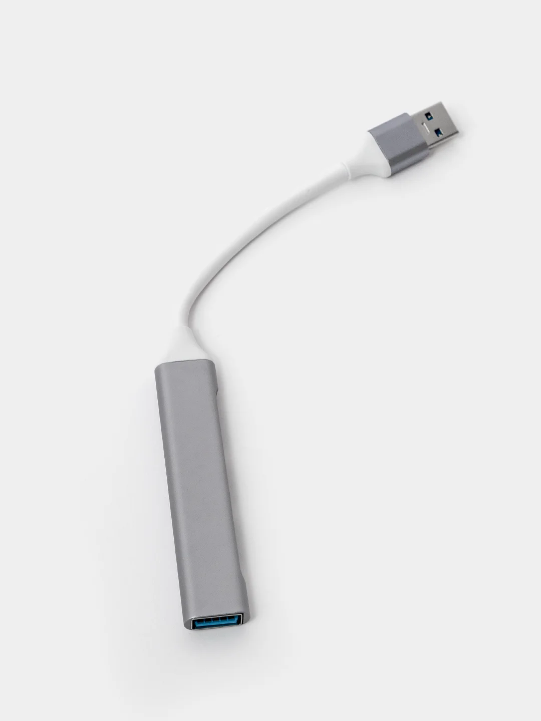 Серебряный usb-хаб, переходник HUB 3.0, USB разветвитель