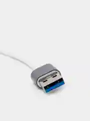Серебряный usb-хаб, переходник HUB 3.0, USB разветвитель
