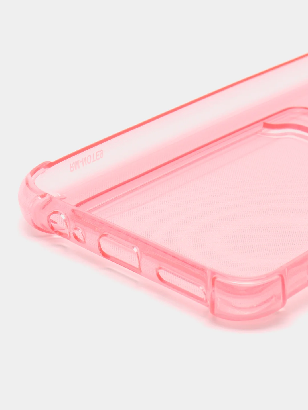 Розовый силиконовый чехол для Xiaomi Redmi Note 9 (Сяоми Редми Нот 9), прозрачный