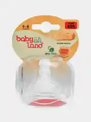 Соска Baby Land широкая силиконовая классическая 0мес+