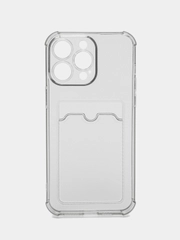 Противоударный чехол прозрачный для Apple iPhone 15 Pro Max, айфон 15 про макс силиконовый