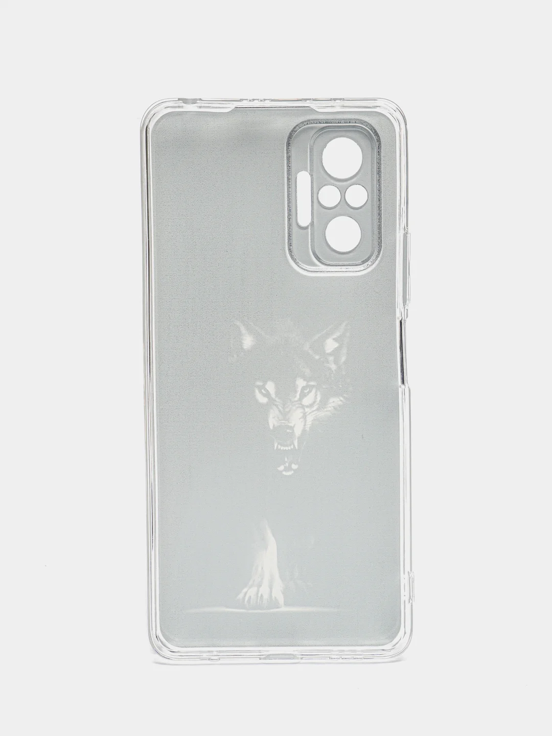 Серый меланж чехол на Xiaomi Redmi Note 10 Pro / Сяоми Редми Нот 10 Про прозрачный, с рисунком