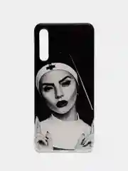 Бронзовый силиконовый чехол на Samsung Galaxy A50/A30s / Самсунг А50/А30s прозрачный, с рисунком
