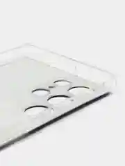 Бронзовый чехол на Samsung Galaxy S22 Ultra / Самсунг S22 Ultra прозрачный с рисунком, защита камеры
