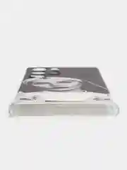Бронзовый чехол на Samsung Galaxy S22 Ultra / Самсунг S22 Ultra прозрачный с рисунком, защита камеры