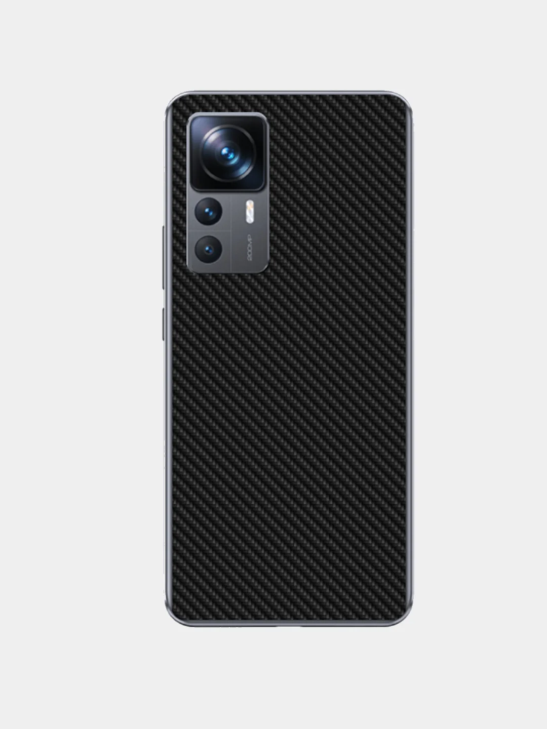 Черный защитная пленка под карбон для Xiaomi Redmi Note 10, 10S, 11, 11S, 12 Pro, T на заднюю часть