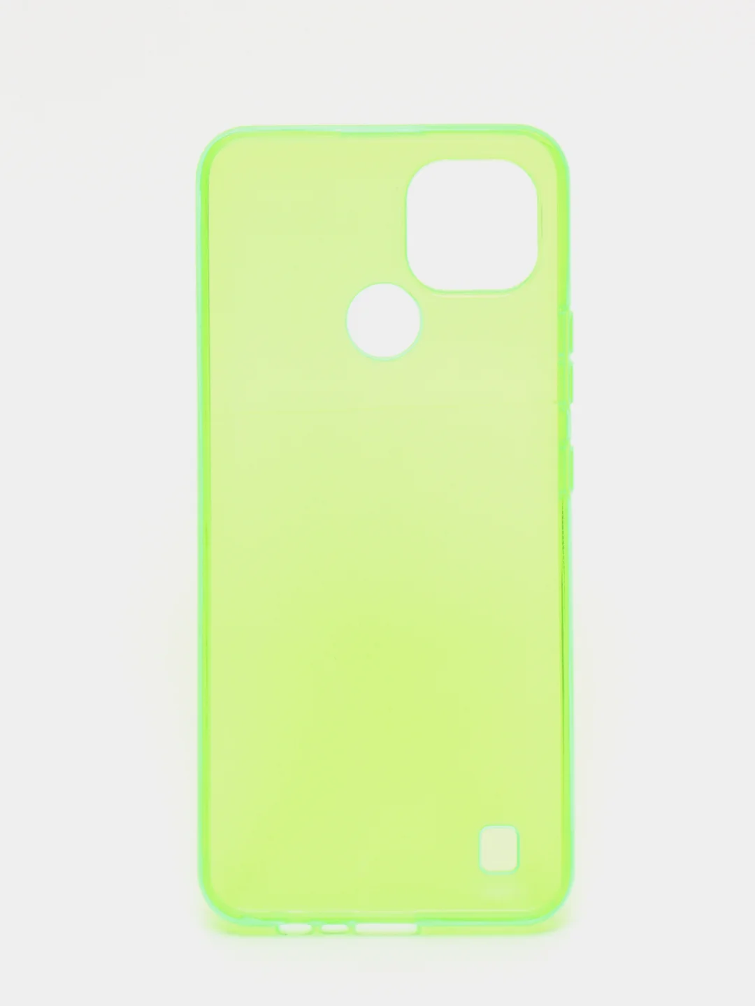 Салатовый чехол силиконовый для Realme C21, накладка, бампер неоновый, салатовый, RedLine