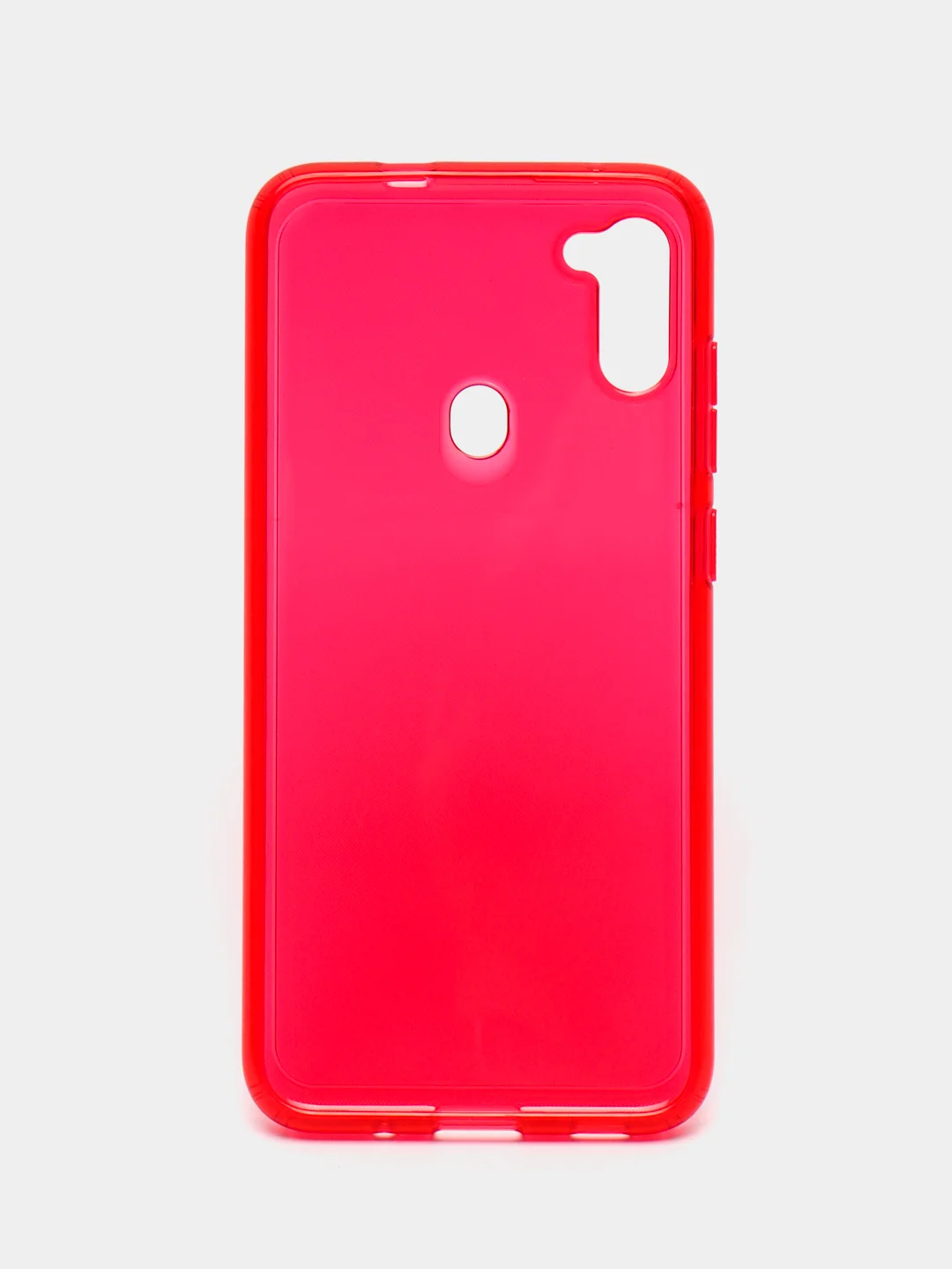 Голубой чехол силиконовый для Samsung Galaxy A11 накладка, плотный бампер Cover Araree