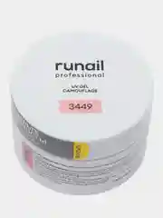 Пастельно-коралловый гель для наращивания/Камуфлирующий УФ-гель Runail Professional