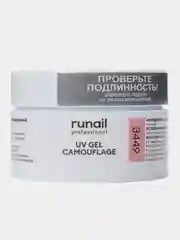 Пастельно-коралловый гель для наращивания/Камуфлирующий УФ-гель Runail Professional
