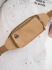 Бежевый поясная сумка для мужчин, через плечо