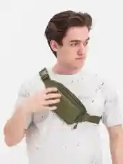Оливковый поясная сумка для мужчин, через плечо