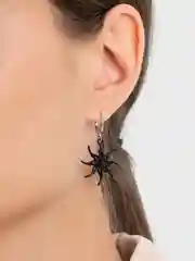 Черный серьги "Луна и Солнце"