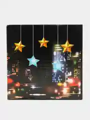 Желтый гирлянда-штора, 2 вида, 2,8 х 0,9, LED