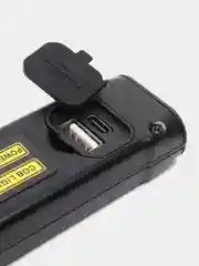 Черный светодиодный ручной фонарь с аккумулятором, магнитом, COB, с USB зарядкой, пауэрбанком