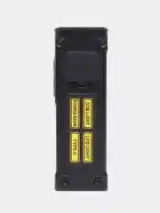 Черный светодиодный ручной фонарь с аккумулятором, магнитом, COB, с USB зарядкой, пауэрбанком