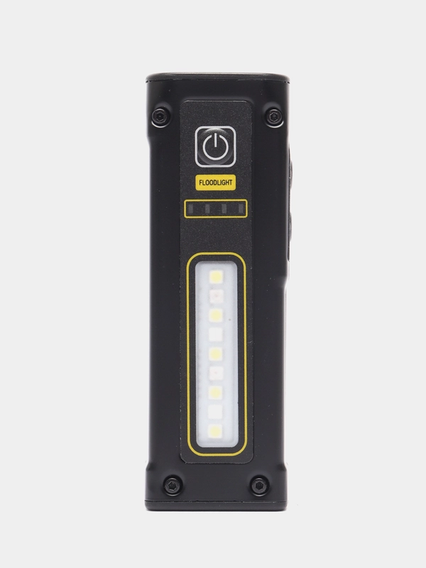 Светодиодный ручной фонарь с аккумулятором, магнитом, COB, с USB зарядкой, пауэрбанком