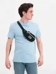 Черный поясная сумка через плечо, унисекс