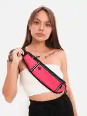 Розовый поясная сумка спортивная, для бега, светоотражающая, унисекс