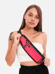 Розовый поясная сумка спортивная, для бега, светоотражающая, унисекс