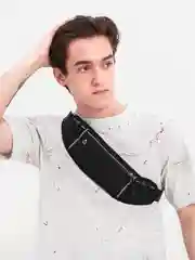 Черный поясная сумка спортивная, для бега, светоотражающая, унисекс