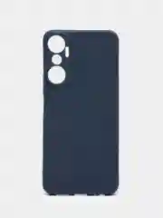 Темно-синий чехол для Infinix Hot 20, Инфиникс Хот 20, силиконовый, матовый