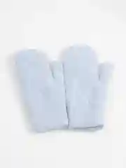 Голубой варежки зимние, ангорковые, на плюше