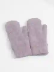 Лавандовый варежки зимние, ангорковые, на плюше