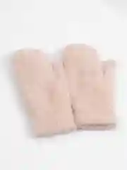 Бежевый варежки зимние, ангорковые, на плюше