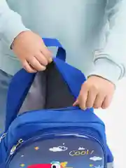 Синий школьный рюкзак для мальчика