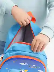 Голубой школьный рюкзак для мальчика