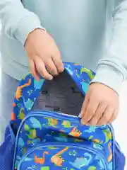 Рюкзак детский маленький дошкольный Brauberg Kids 1 отделение, 3 кармана, Dinos, 271392