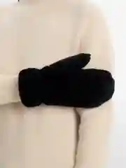 Черный варежки женские LERAY Эйнсли экомех