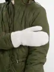 Белый варежки зимние "СКАЗКА"