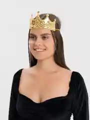 Золотой корона карнавальная