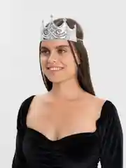 Серебряный корона карнавальная
