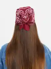 Бордовый бандана с классическим принтом