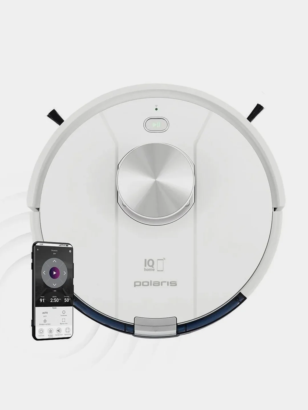 Робот-пылесос Polaris PVCR 3900 IQ Home Panorama Aqua, белый