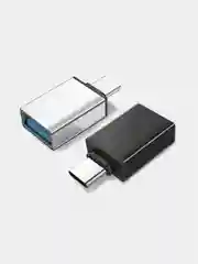 Черный otg переходник Type-C на USB (ОТГ)