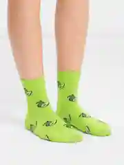 Лайм носки хлопковые с рисунком. AMIGOBS
