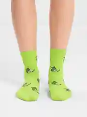 Лайм носки хлопковые с рисунком. AMIGOBS