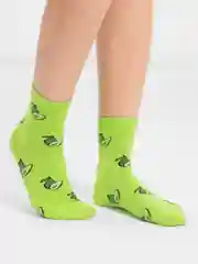 Лайм носки хлопковые с рисунком. AMIGOBS