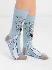 Ледяной носки высокие мужские унисекс с принтом мультфильм "Rick and Morty" носочки женские