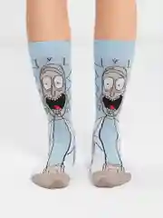 Ледяной носки высокие мужские унисекс с принтом мультфильм "Rick and Morty" носочки женские
