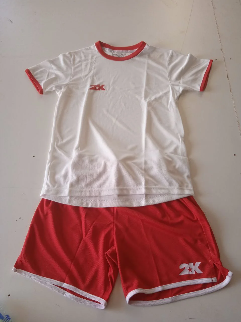 Белый футбольная форма 2K, спортивный костюм