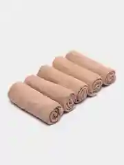 Коричневый набор салфеток махровых, 30*30 см, 5 шт, в подарочной упаковке