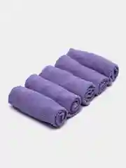 Фиолетовый набор салфеток махровых, 30*30 см, 5 шт, в подарочной упаковке
