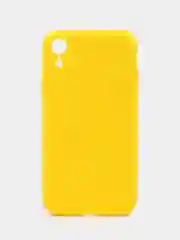 Желтый silicone Case чехол для iPhone (Айфон) 15, 14, 13, 12, 11, Pro, Max, Mini, Plus, XR, X, XS